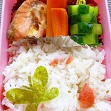 トースターで♪鮭の味噌マヨネーズ焼き弁当